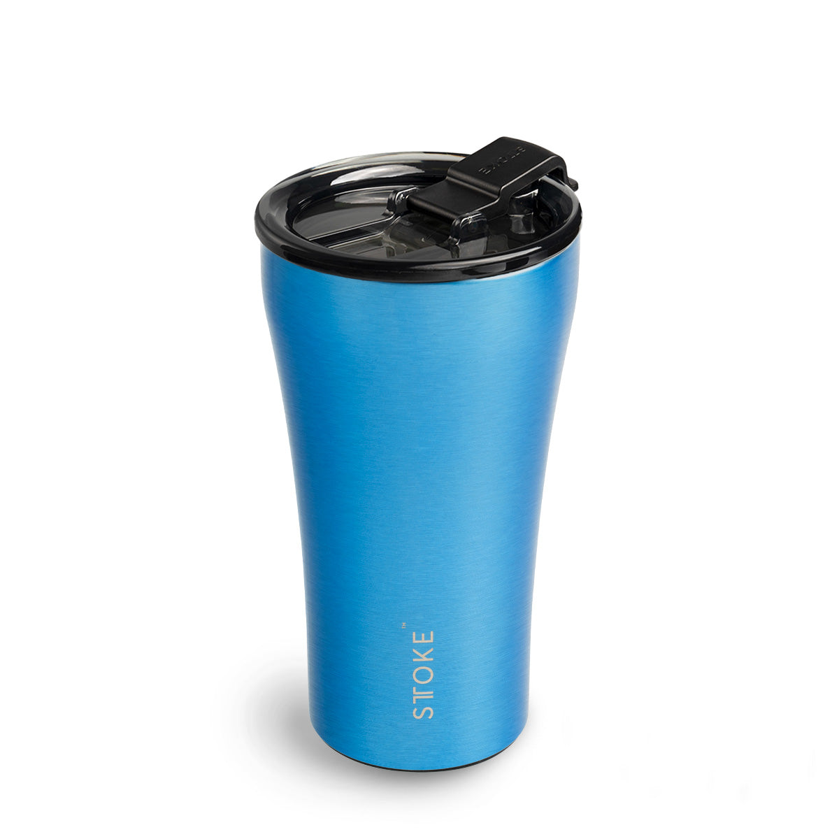 Denim Chrome STTOKE Reusable Coffee Cups — 12oz