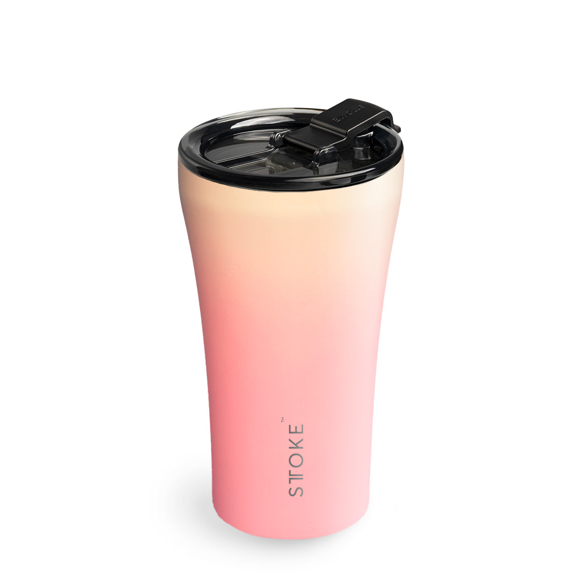 Sunset Peach STTOKE Reusable Coffee Cups — 12oz