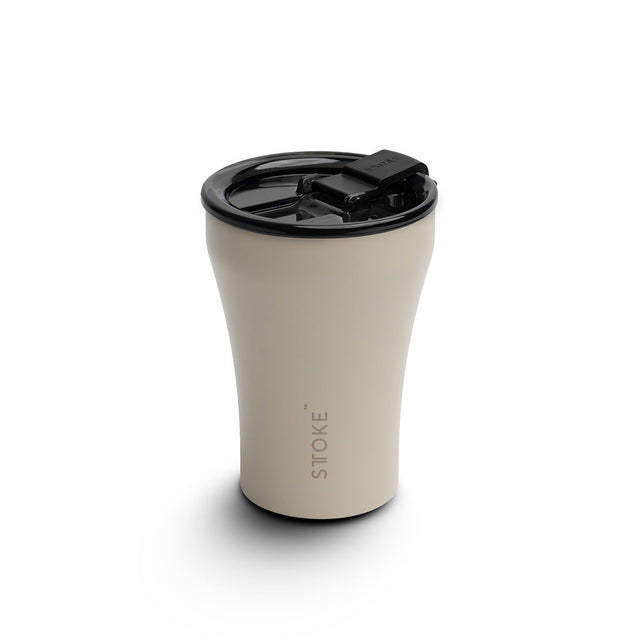 Mousse Taupe STTOKE Reusable Coffee Cups — 8oz